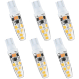 LeMeng 15watt T10 Wedge Base LED Light Bulb 2W 200lm（3000K Warm White）12VAC/DC for Outdoor Landscape